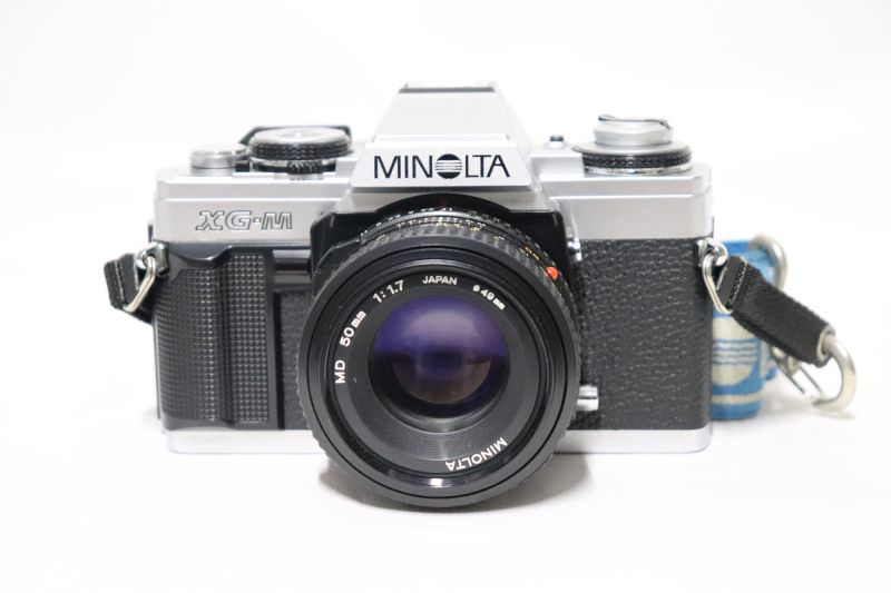 Minolta XG M Filmli Fotoğraf Makinesi MD 50mm f 1 1 7 Lens İle